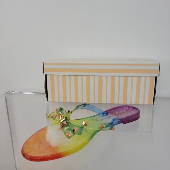 Wild Diva Studded Rainbow Sandals - Picture 2 of 6